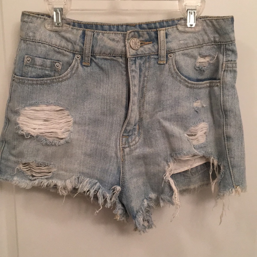 Light Wash Denim Shorts